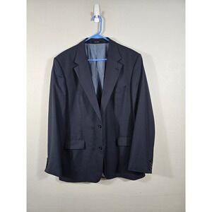 Hugo‎ Boss Pinstripe Blazer Two Button Sport Coat Business Career Size 46R